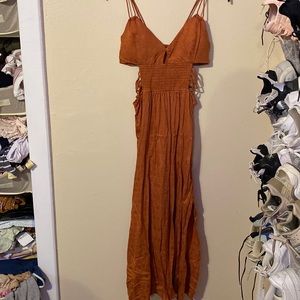 Forever 21 burnt orange maxi dress
